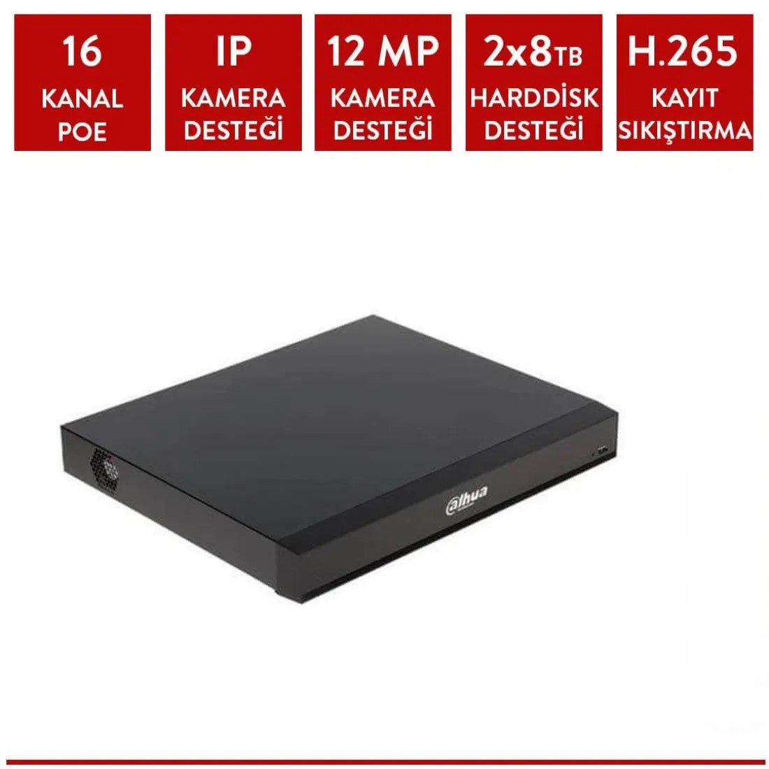 Dahua NVR5216-16P-I 16 Kanal Poe' li AI Nvr Kayıt Cihazı