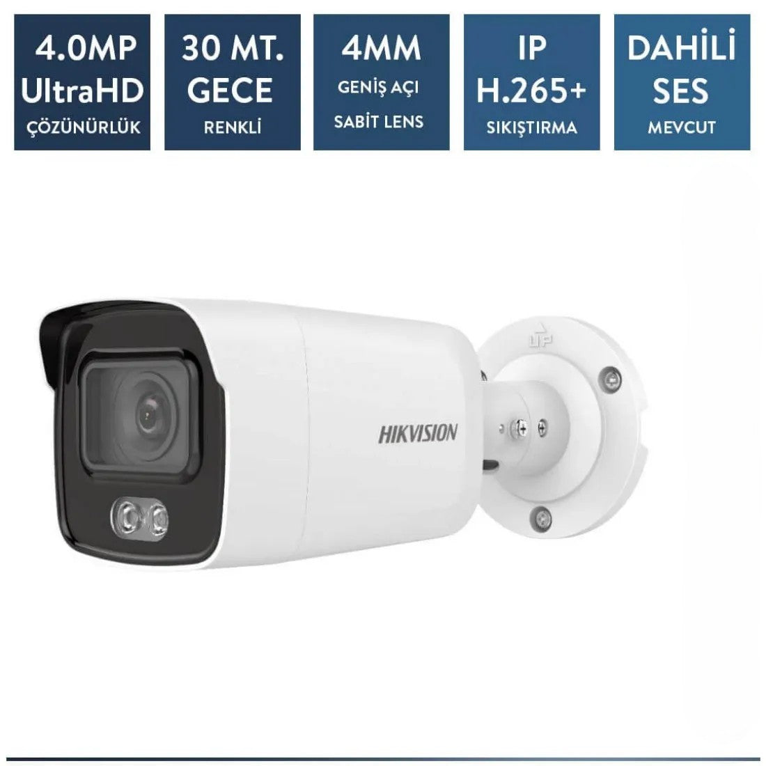 Hikvision DS-2CD1047G0-LUF 4mp ip ColorVu Bullet Kamera