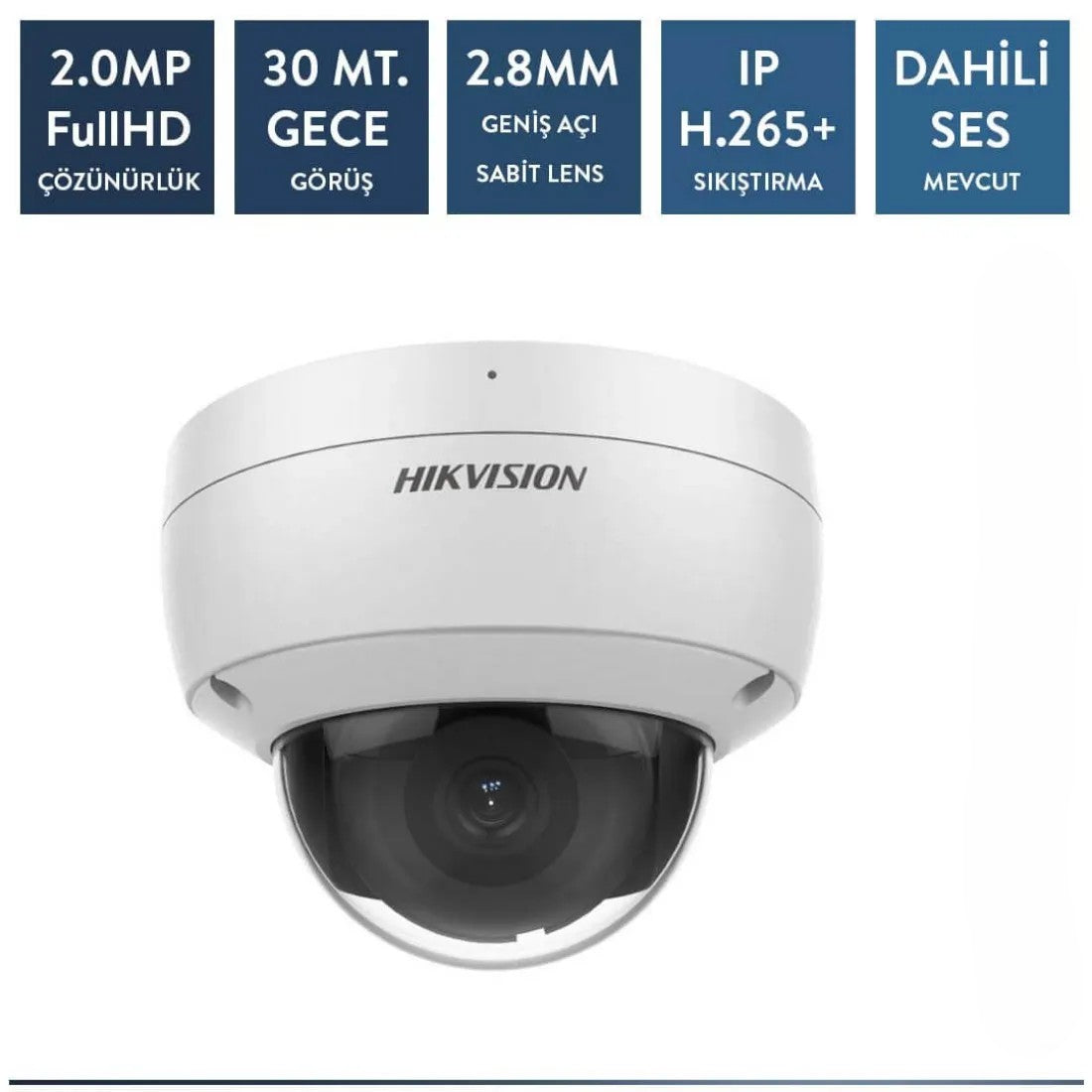Hikvision DS-2CD2126G2-ISU 2mp AcuSense ip IR Dome Kamera