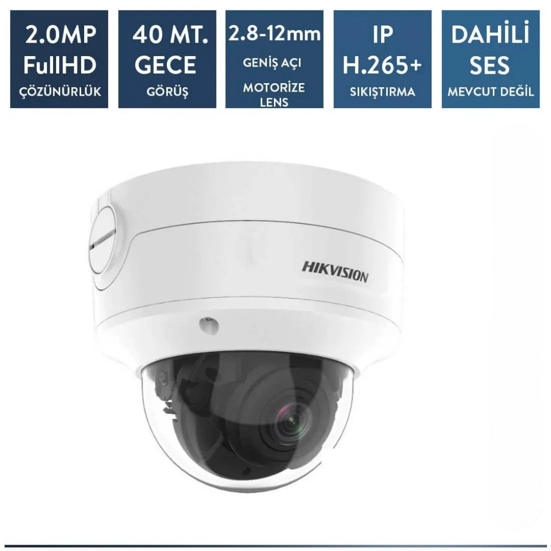 Hikvision DS-2CD2726G2-IZS 2mp AcuSense ip IR Dome Kamera