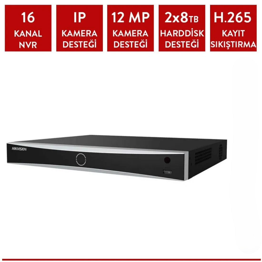 Hikvision DS-7616NXI-I2/S 16 Kanal Nvr Kayıt Cihazı