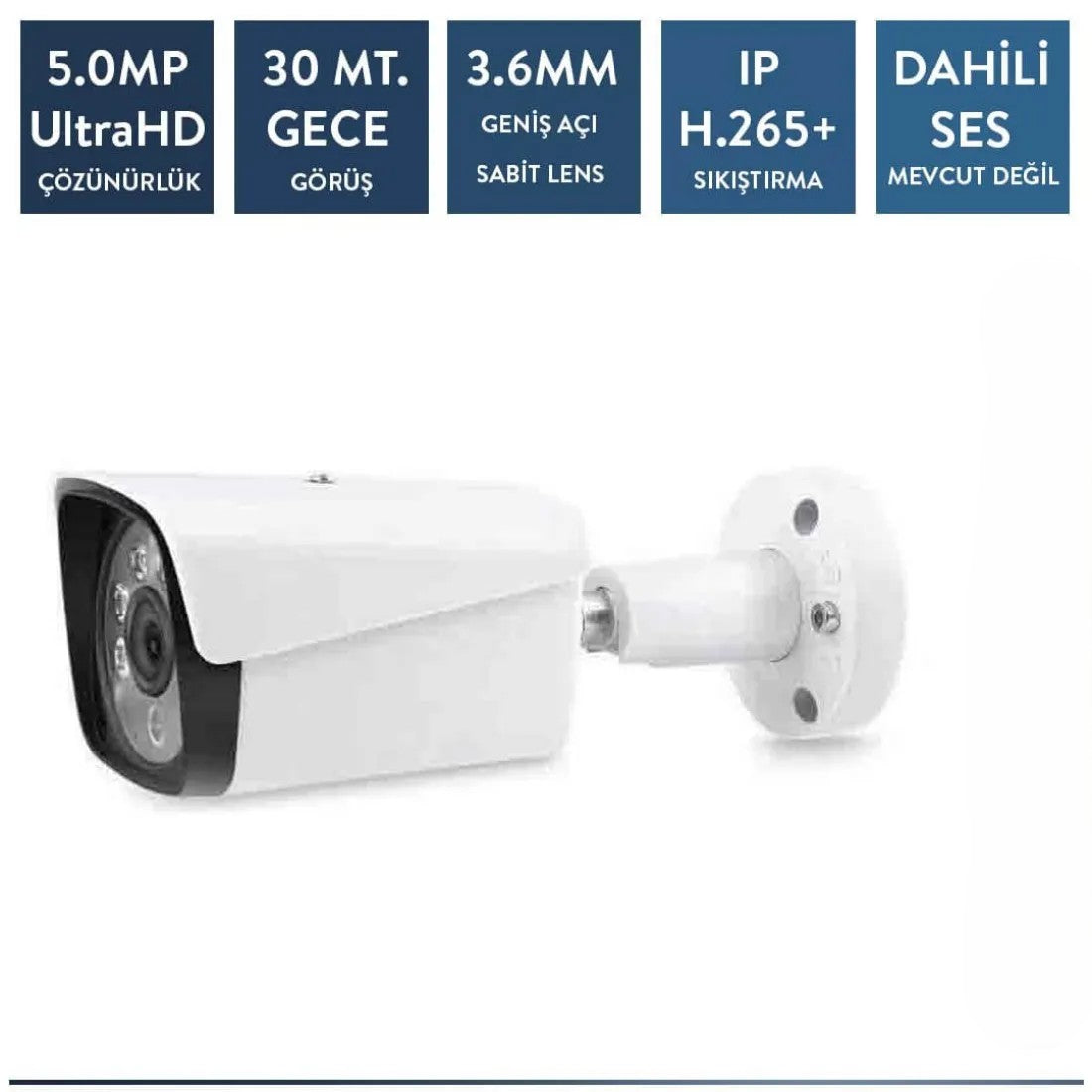 Techvision TC-3536N 5mp Ip Poe Metal Bullet Kamera