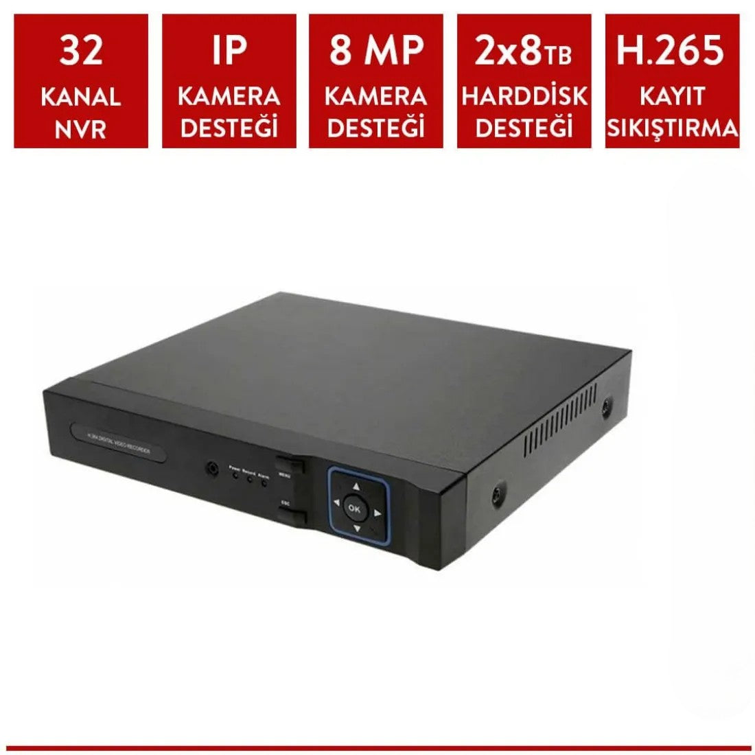 Techvision TC-8321 32 Kanal 8mp Xmeye ip Kayıt Cihazı