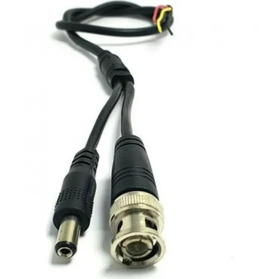 ERKEK BNC + POWER JACKLI 30CM GÜVENLİK KAMERA KABLOSU