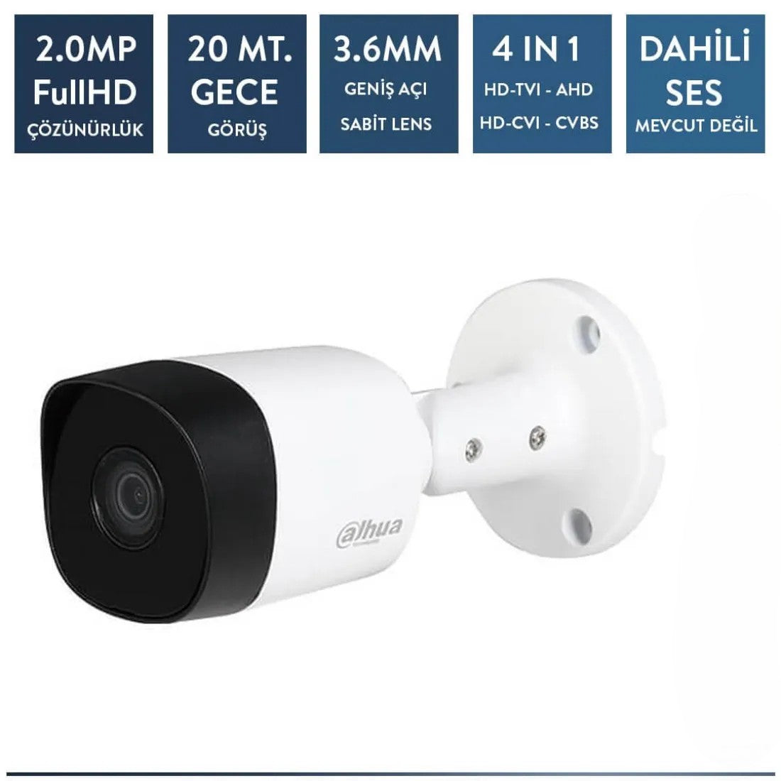 Dahua HAC-B2A21-0360B 2mp HDCVI IR Bullet Kamera