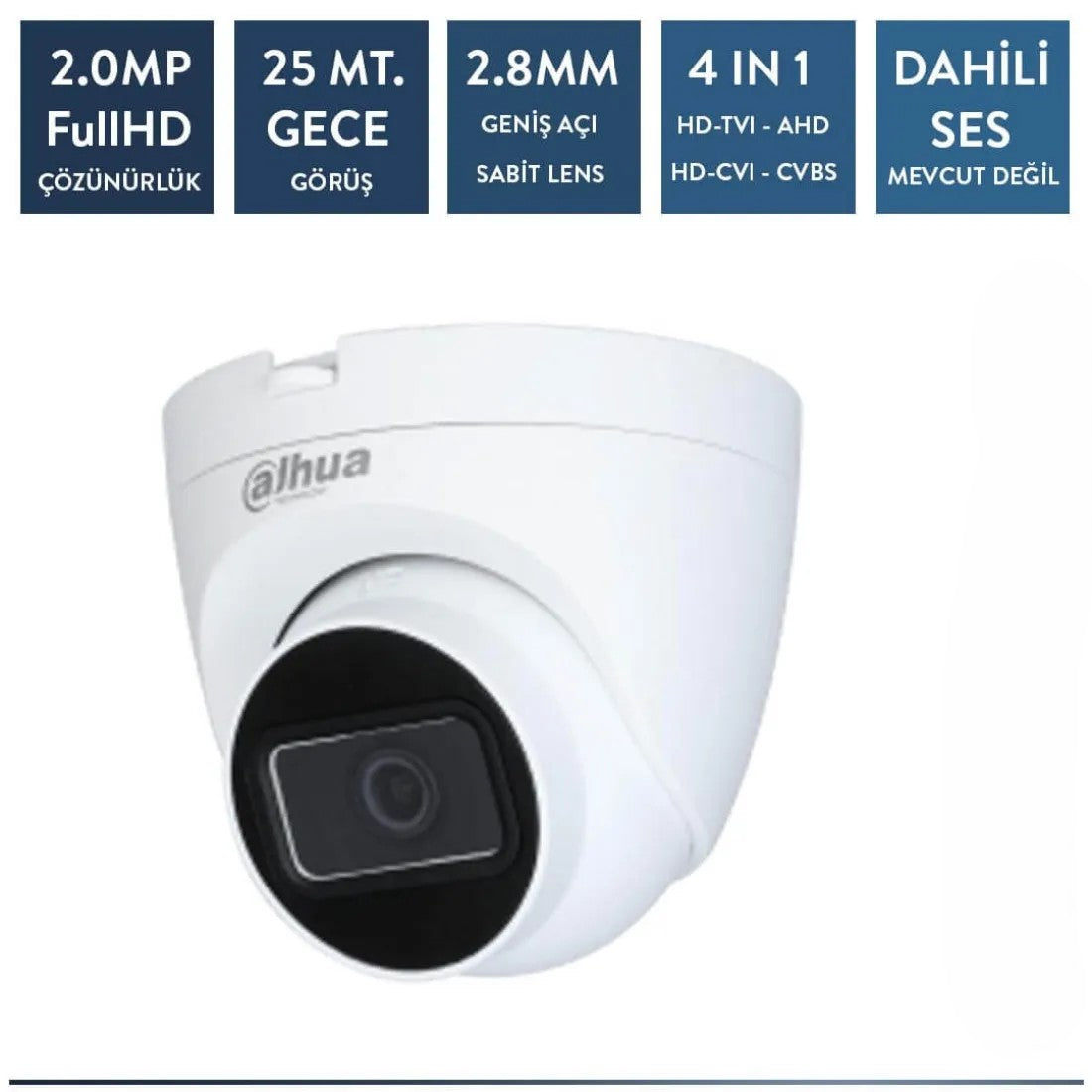 Dahua HAC-HDW1200TRQ-0280B 2mp HDCVI IR Dome Kamera