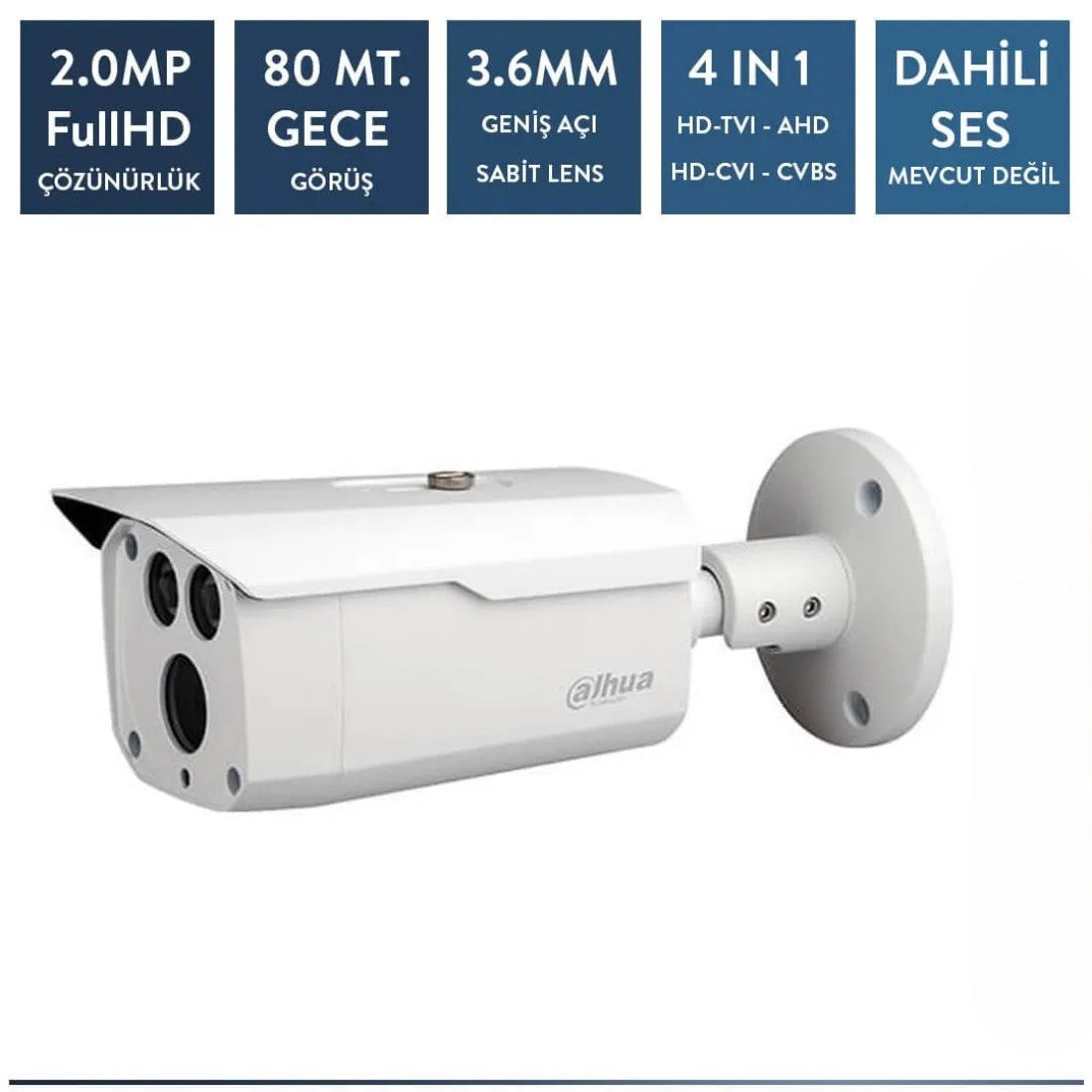 Dahua HAC-HFW1200D-0360B 2mp HDCVI IR Bullet Kamera