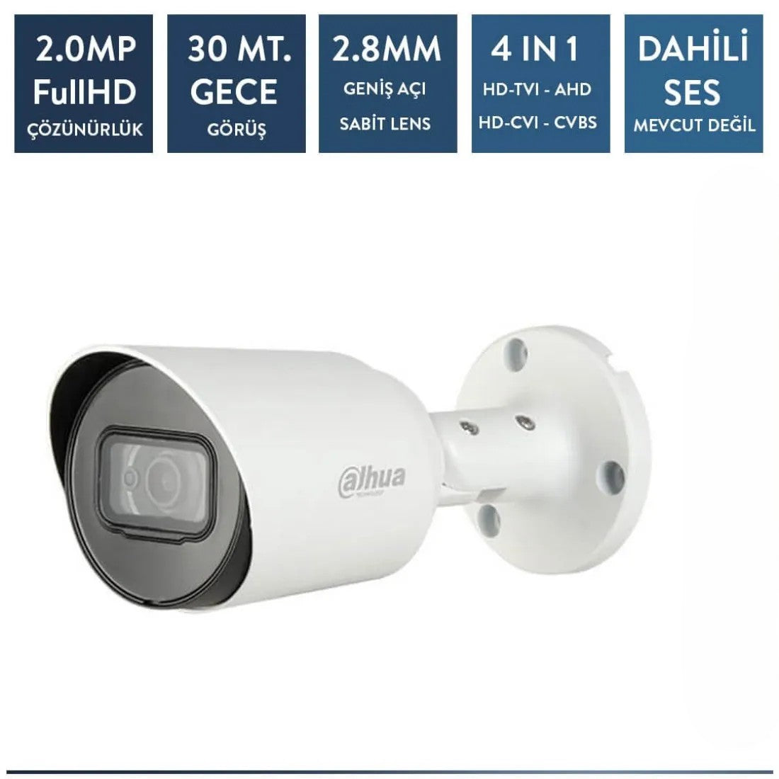 Dahua HAC-HFW1200T-0280B 2mp HDCVI IR Bullet Kamera