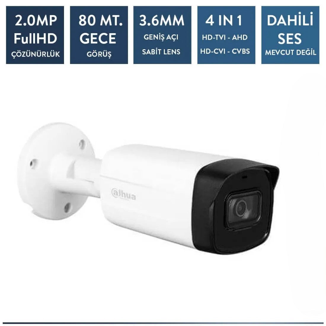 Dahua HAC-HFW1200TH-I8-0360B 2mp HDCVI IR Bullet Kamera