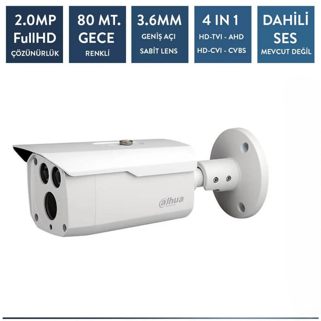 Dahua HAC-HFW1230D-0360B 2mp Starlight HDCVI IR Bullet Kamera