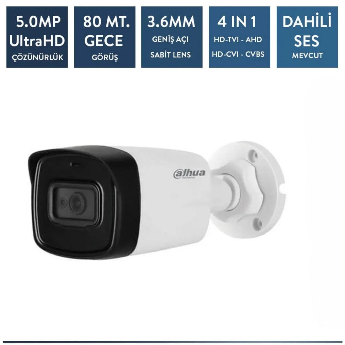 Dahua HAC-HFW1500TL-A-0360B-S2 5mp Analog HD IR Bullet Kamera