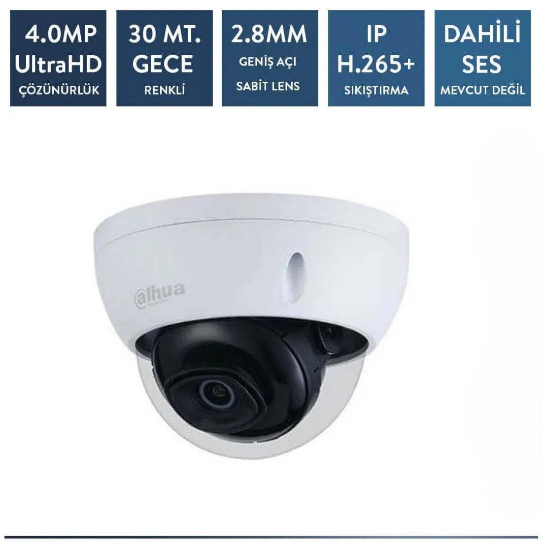 Dahua IPC-HDBW2431E-S-0280B-S2 4mp ip Dome Starlight Kamera