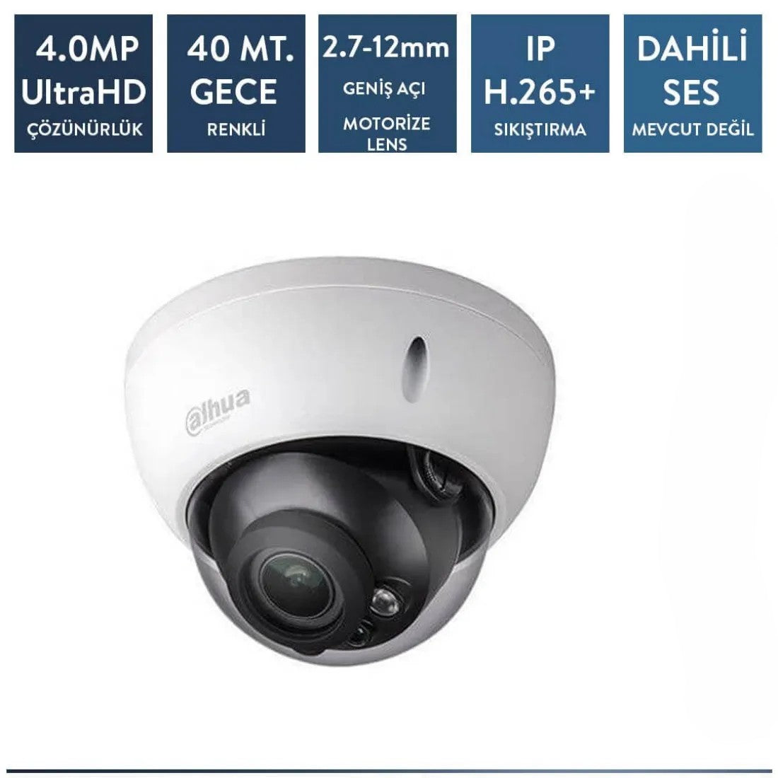 Dahua IPC-HDBW2431R-ZAS-27135-S2 4mp ip Dome Starlight Motorize Kamera