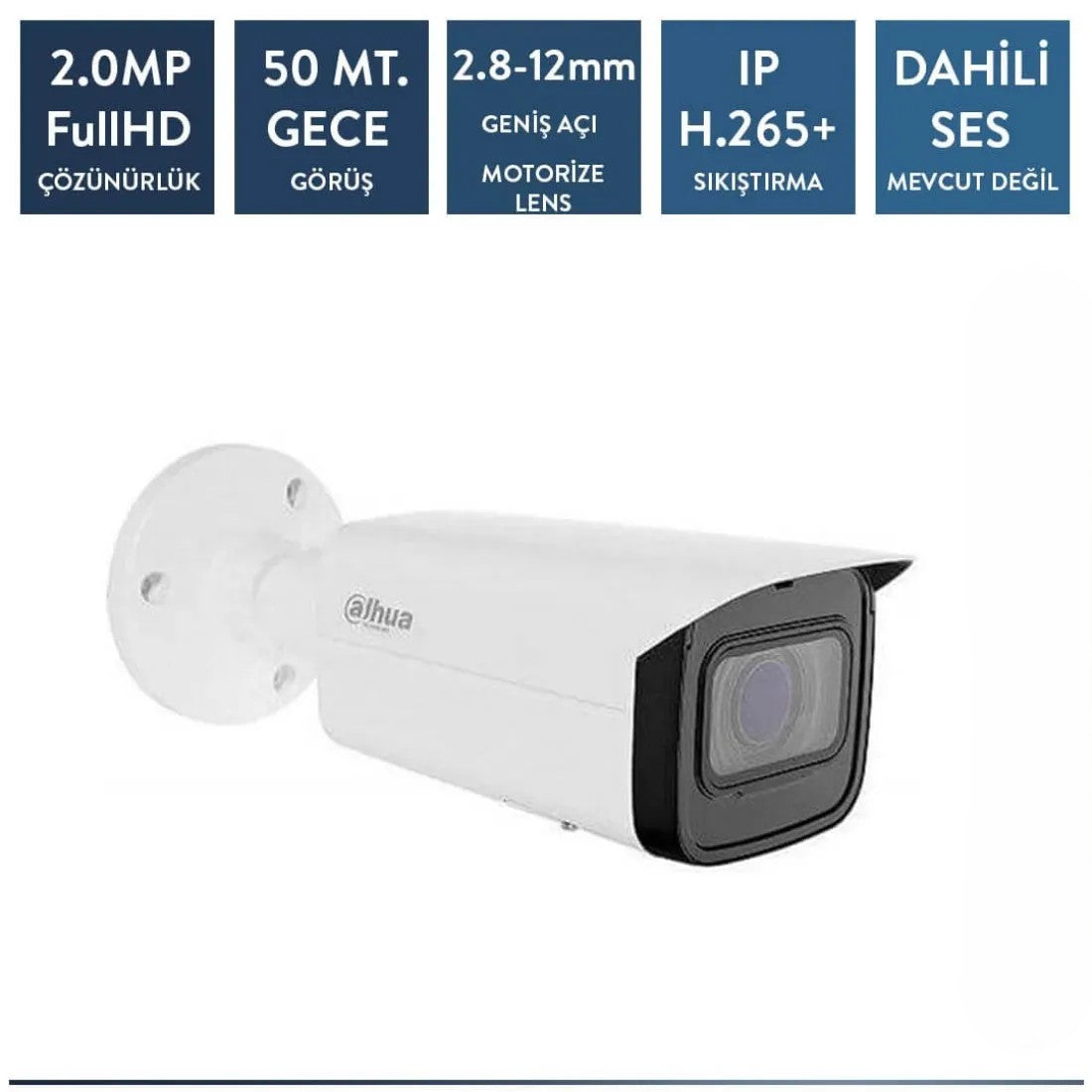Dahua IPC-HFW1230T-ZS-2812-S5 2mp ip Bullet Motorize Kamera