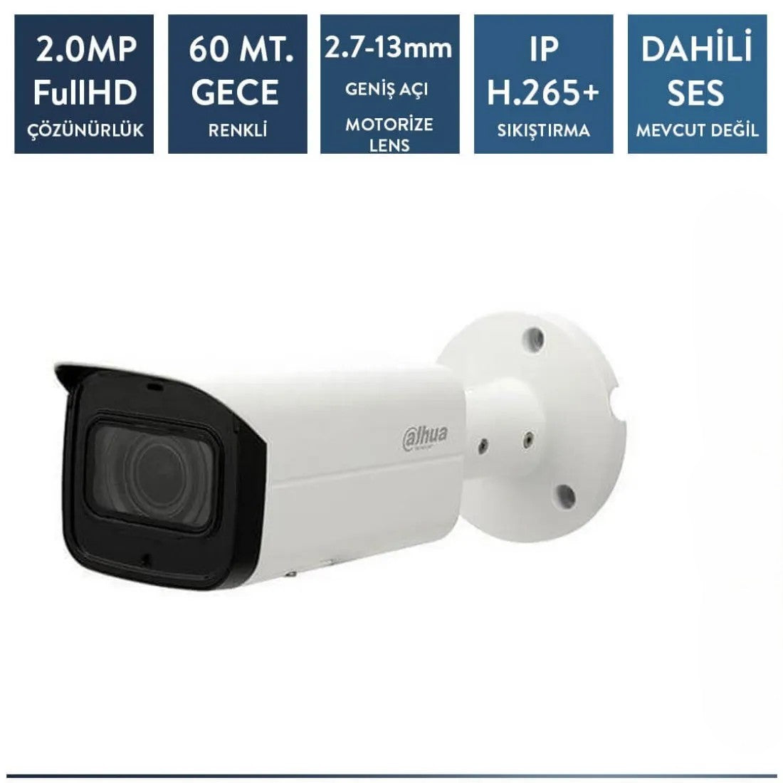 Dahua IPC-HFW3241T-ZAS-27135 2mp ip Bullet Starlight Motorize Kamera