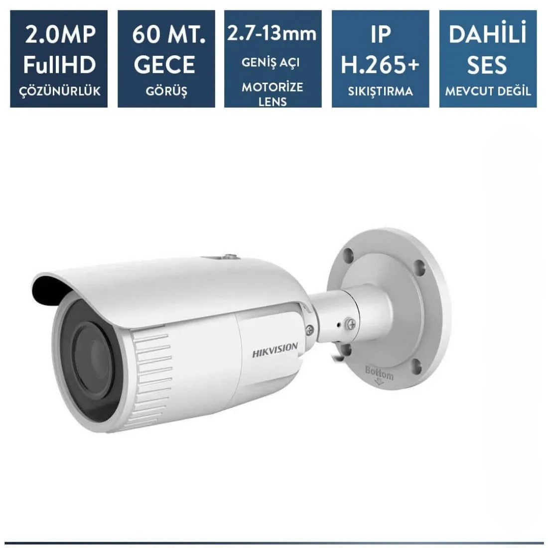 Hikvision DS-2CD1623G0-IZS/UK 2mp ip IR Bullet Kamera