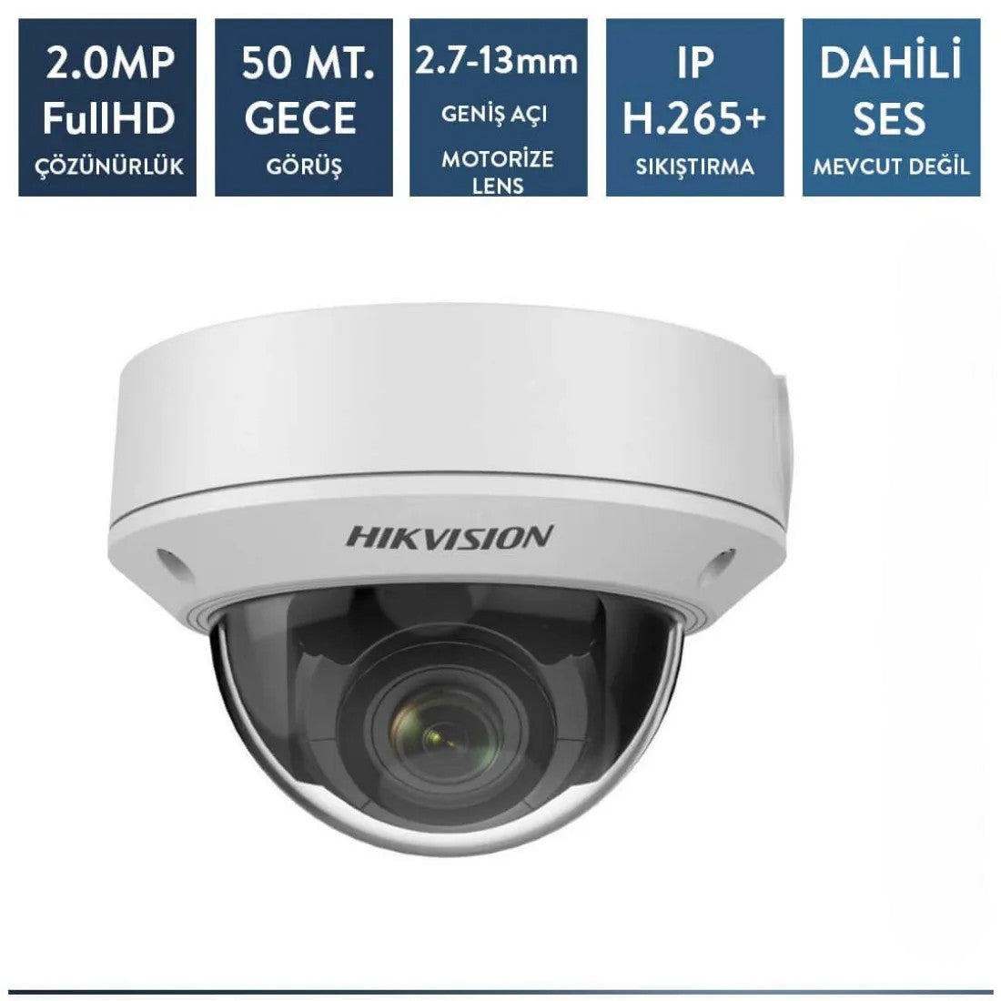 Hikvision DS-2CD1723G0-IZS/UK 2mp ip IR Dome Kamera