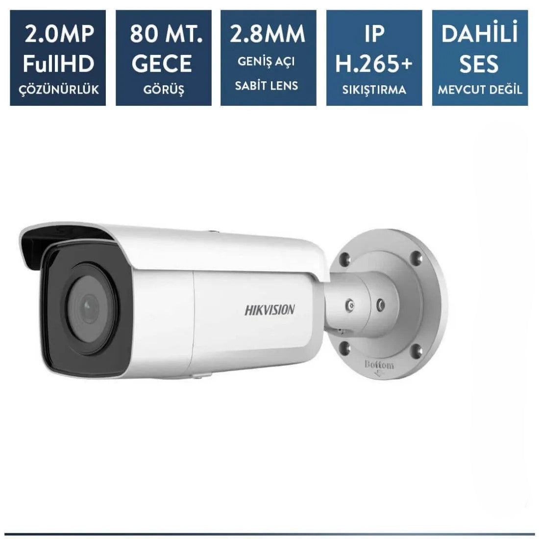 Hikvision DS-2CD2T26G2-4I 2mp AcuSense ip IR Bullet Kamera