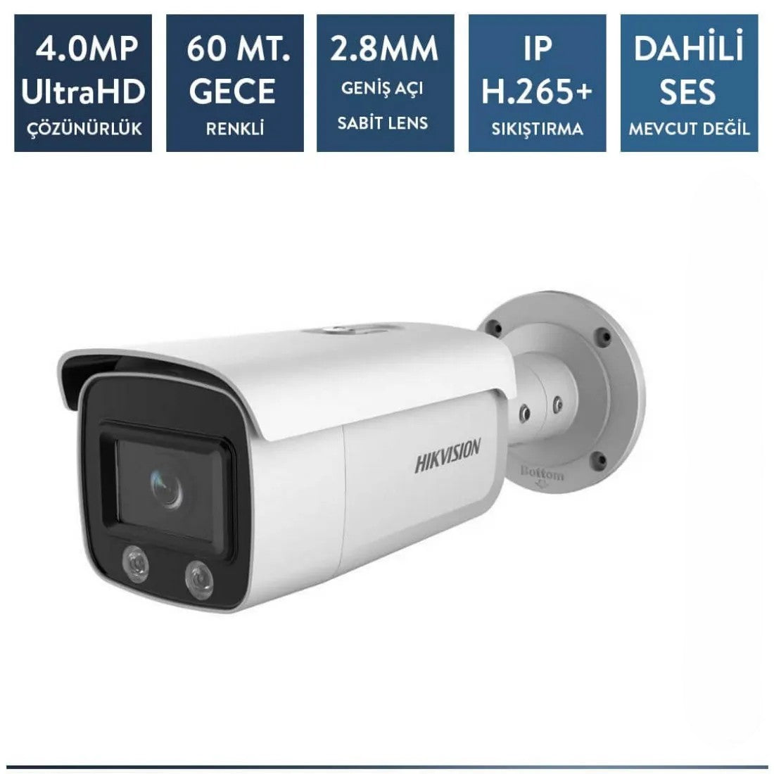 Hikvision DS-2CD2T47G2-L 4mp ColorVu ip Bullet Kamera