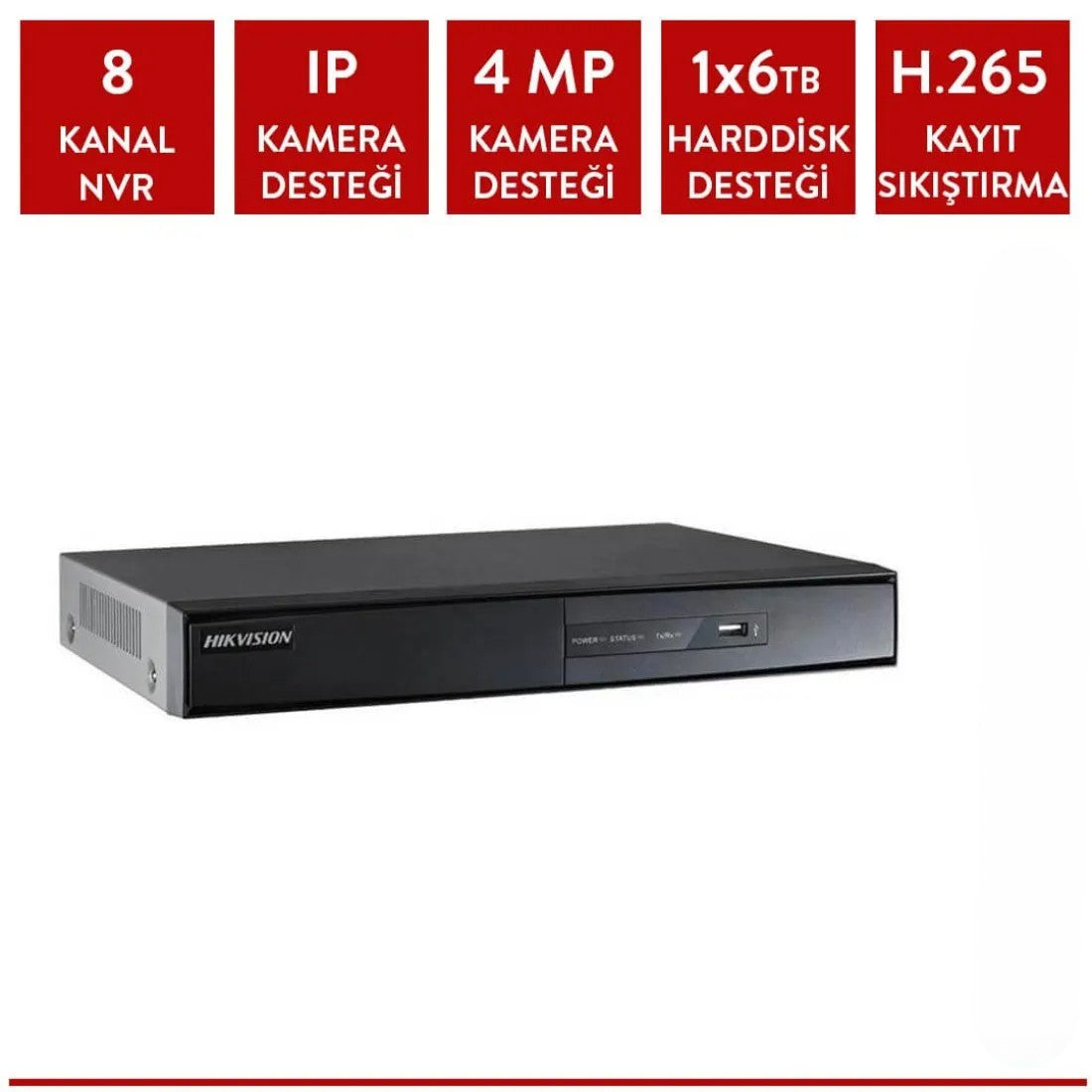 Hikvision DS-7108NI-Q1/M 8 Kanal Nvr Kayıt Cihazı