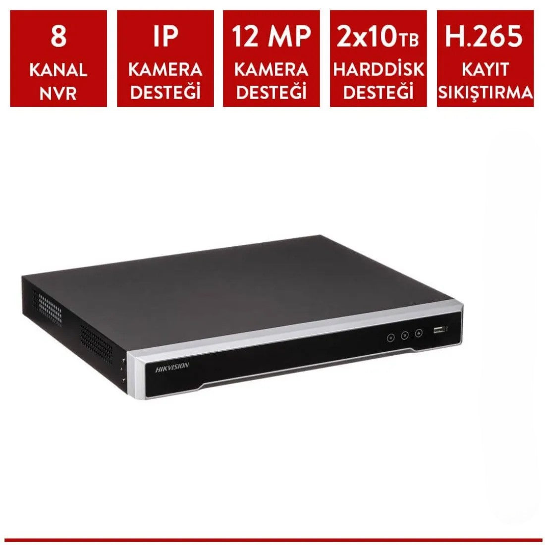 Hikvision DS-7608NI-I2 8 Kanal Nvr Kayıt Cihazı