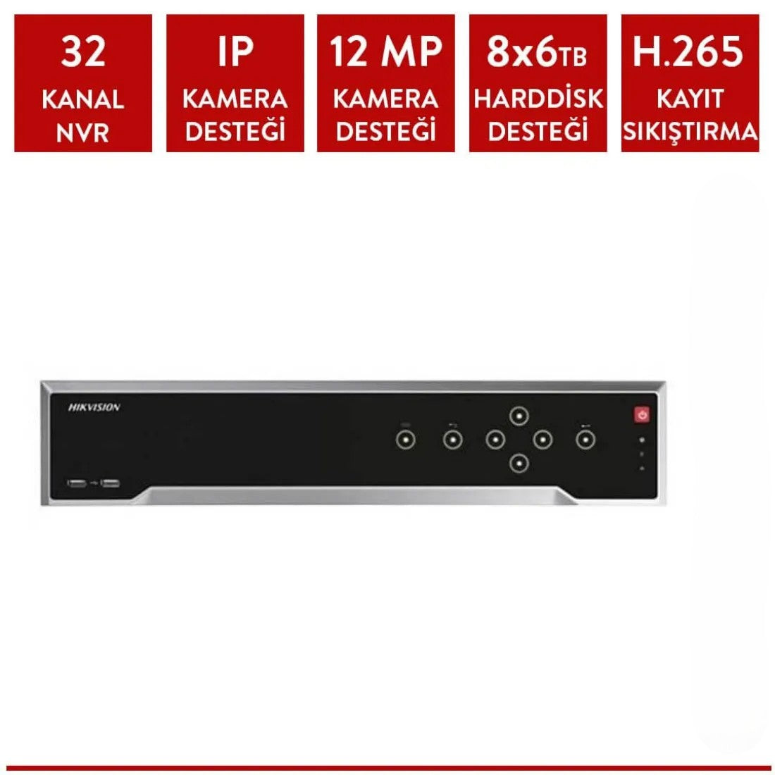 Hikvision DS-8632NI-I8 32 Kanal Nvr Kayıt Cihazı