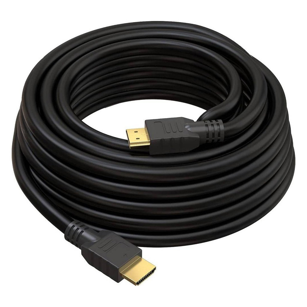 SİYAH PLASTİK DÜZ 30 METRE GOLD UÇLU FİLTRELİ HDMI KABLO