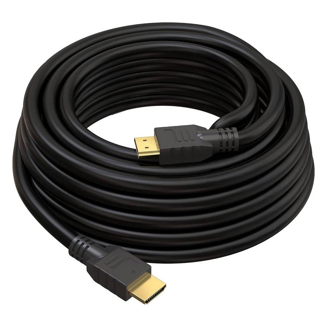 SİYAH PLASTİK DÜZ 30 METRE GOLD UÇLU FİLTRELİ HDMI KABLO