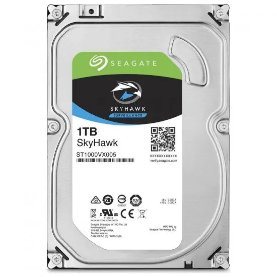 Seagate 1TB Skyhawk Sata 3.0 3.5 7200rpm Güvenlik Diski