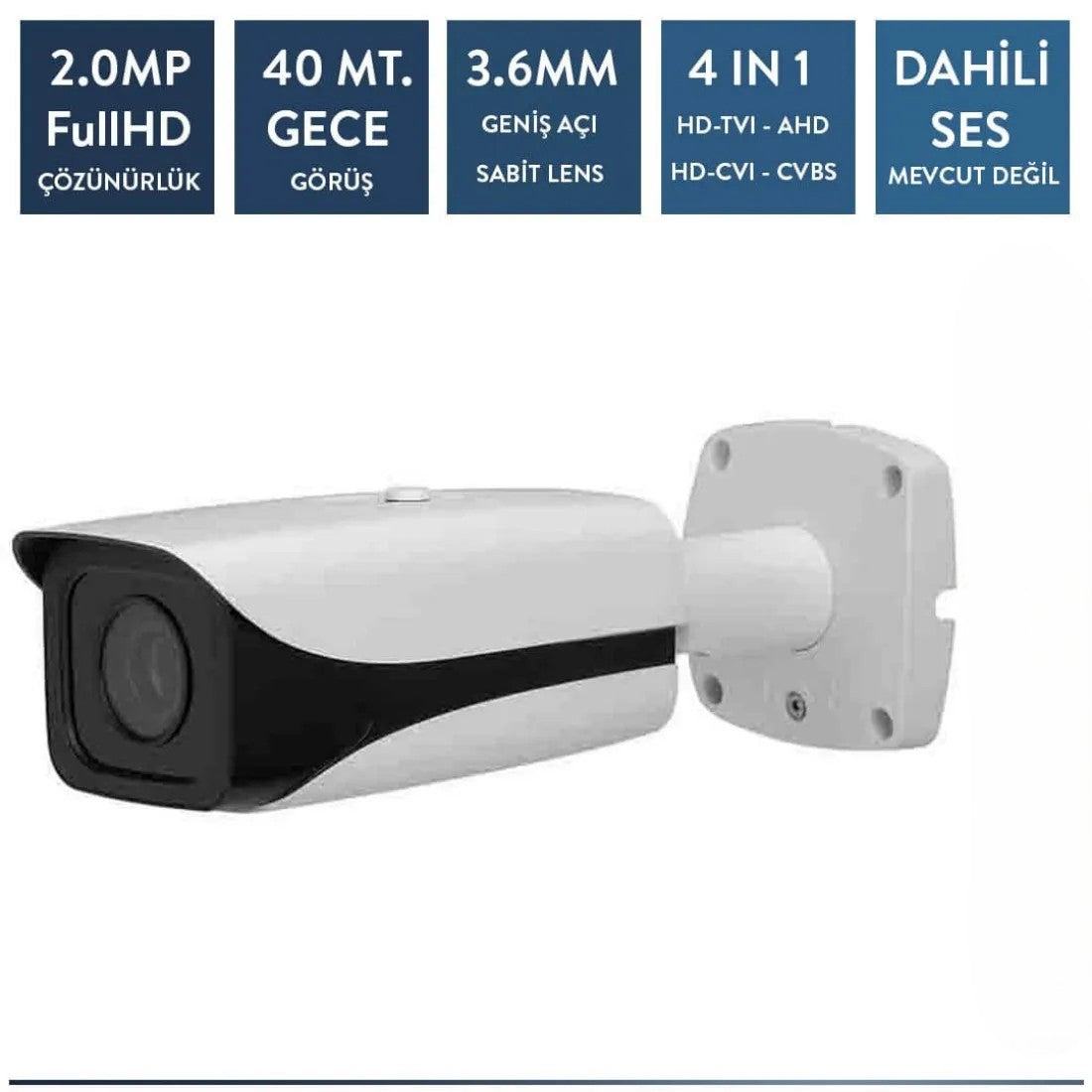 Techvision TC-10236H 2mp Metal Bullet Kamera