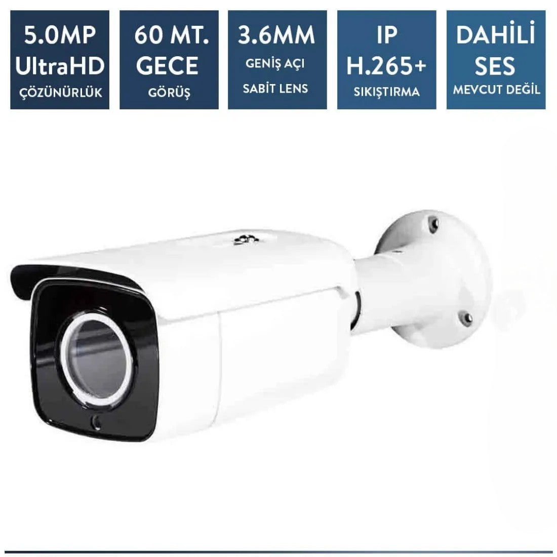 Techvision TC-11536N 5mp Ip Poe Metal Bullet Kamera