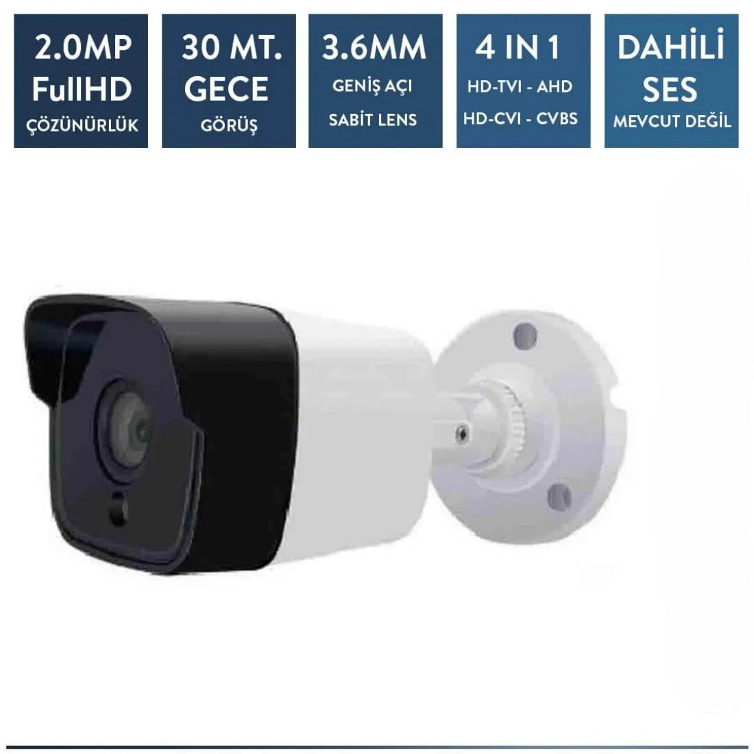 Techvision TC-1236H 2mp Plastik Bullet Kamera