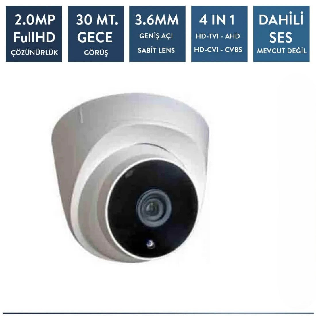 Techvision TC-13236H 2mp Büyük Plastik Dome Kamera