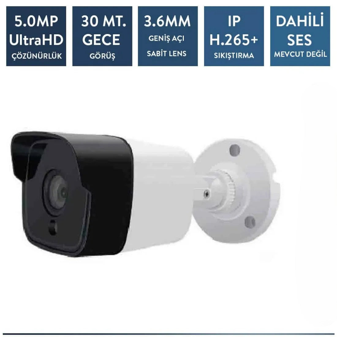 Techvision TC-1536N 5mp Ip Poe Plastik Bullet Kamera