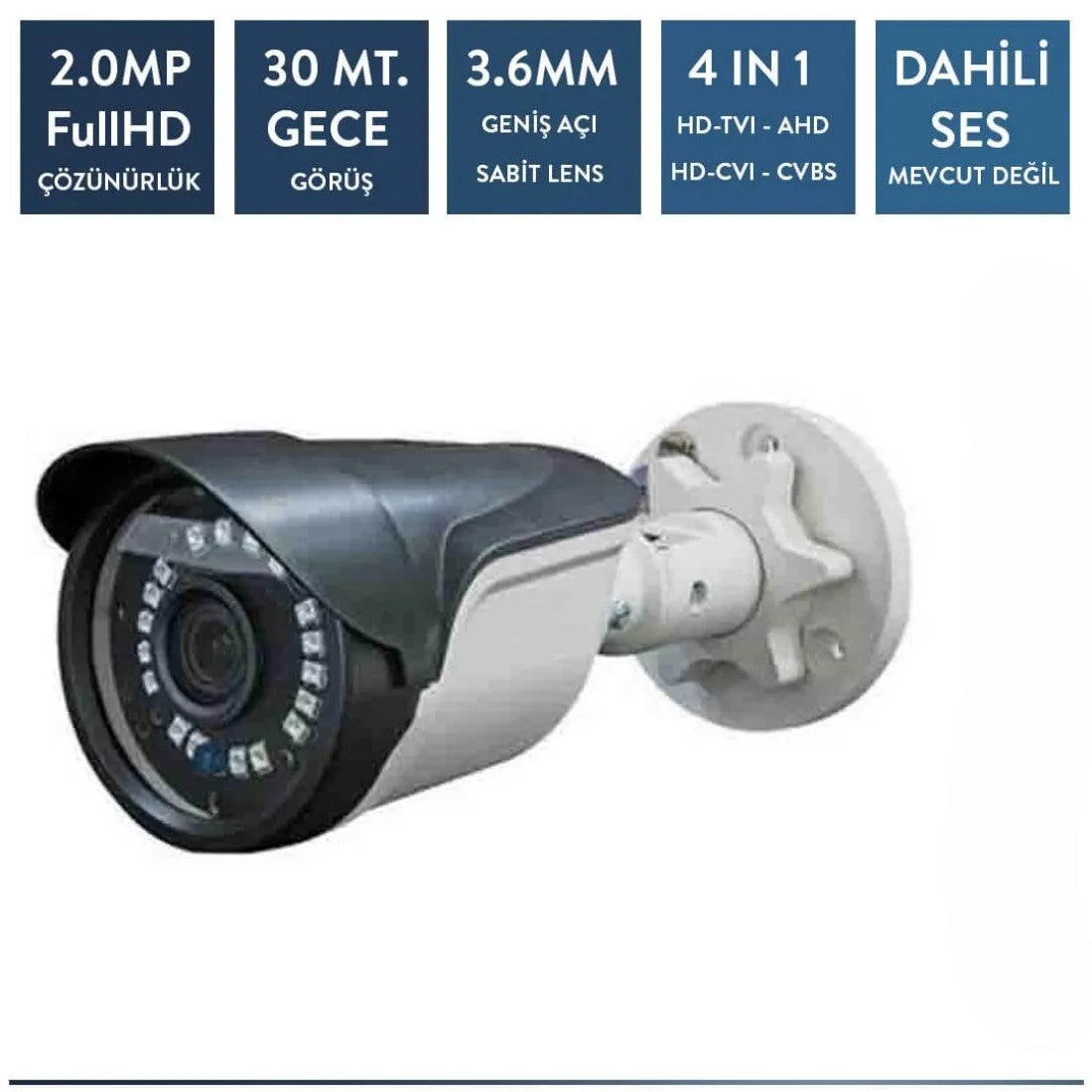 Techvision TC-2236H 2mp Plastik Bullet Kamera