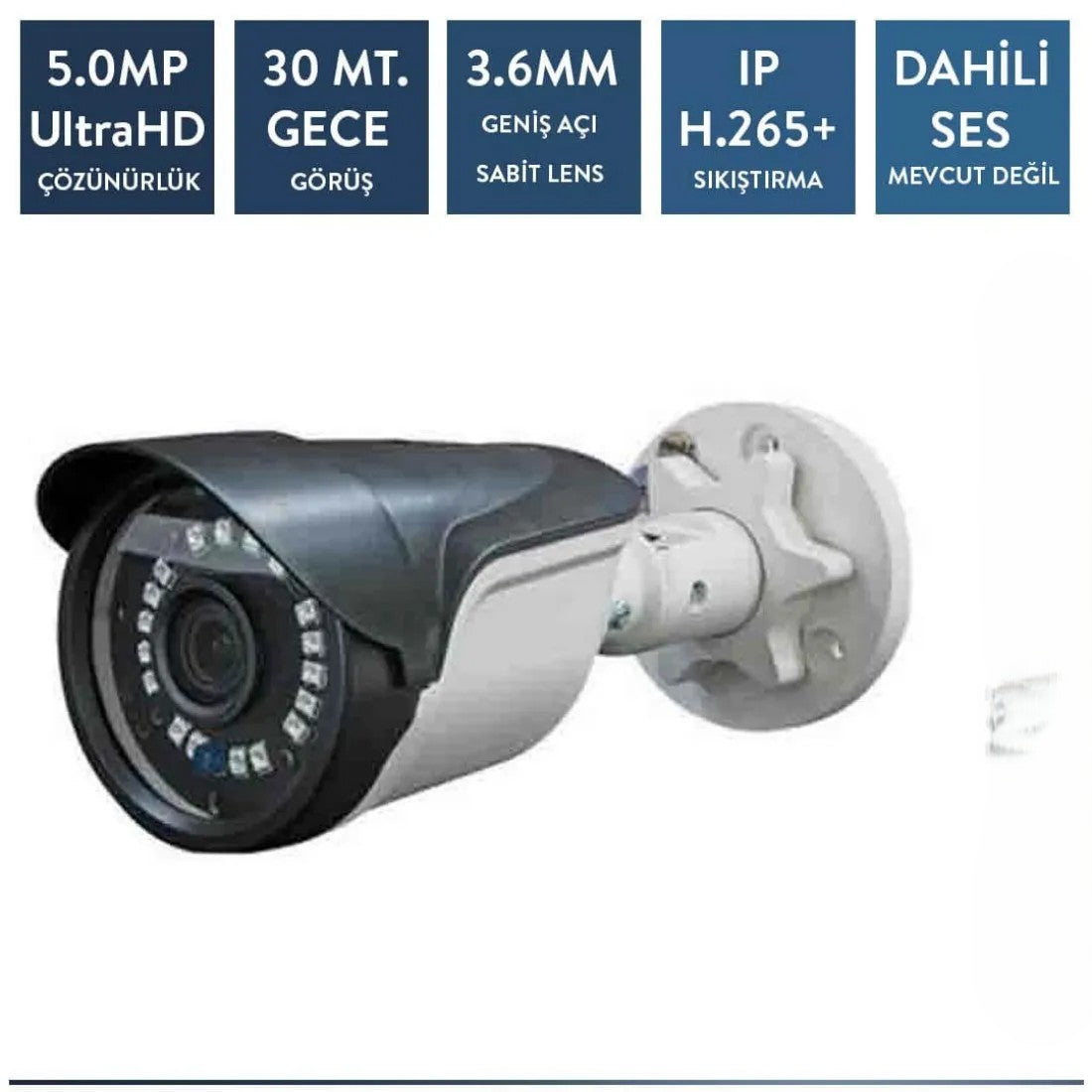 Techvision TC-2536N 5mp Ip Poe Plastik Bullet Kamera