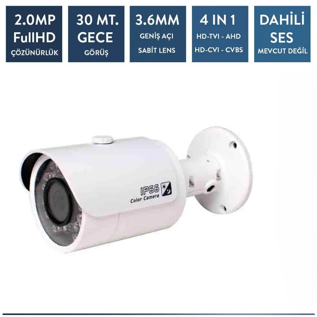 Techvision TC-4236H 2mp Metal Bullet Kamera