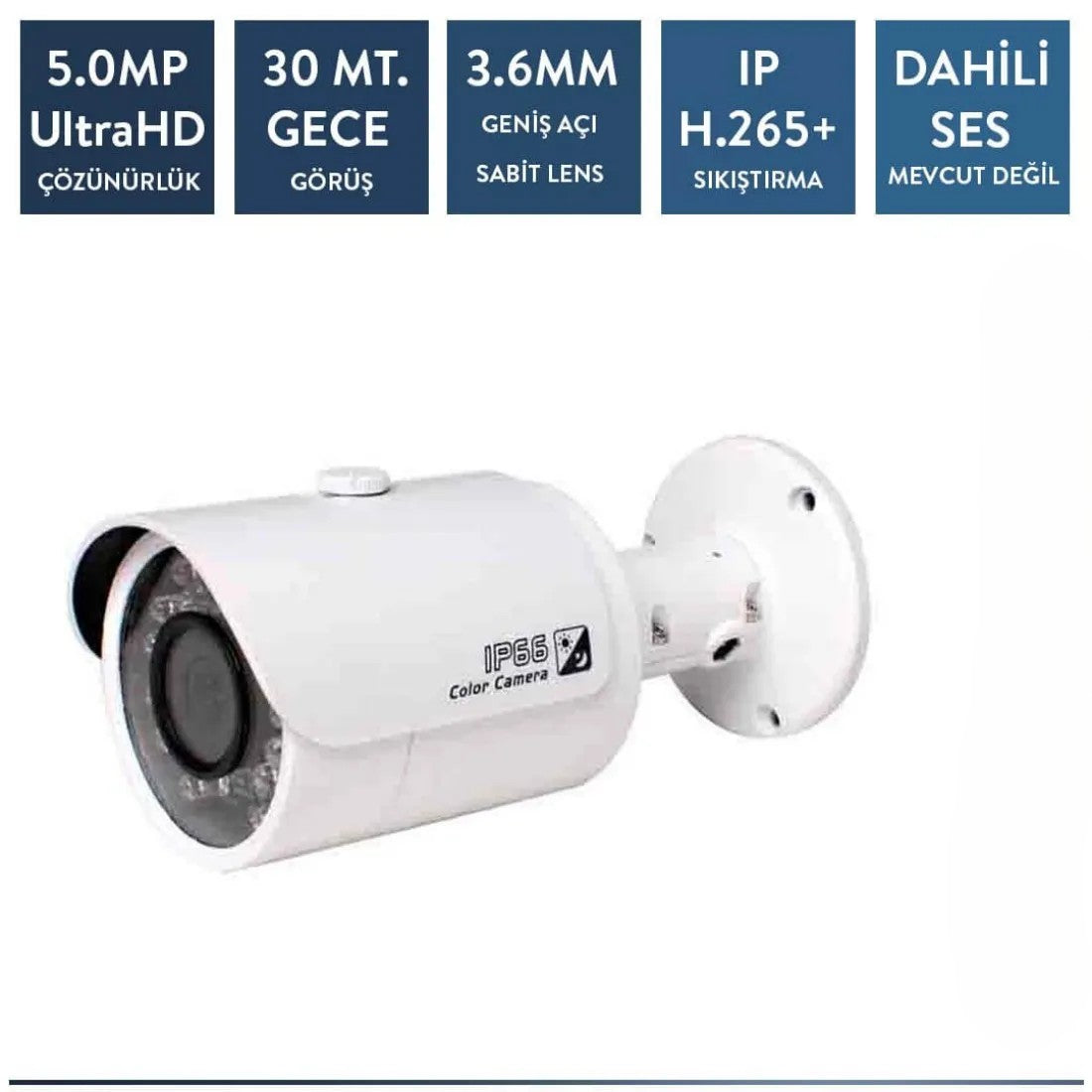 Techvision TC-4536N 5mp Ip Poe Metal Bullet Kamera