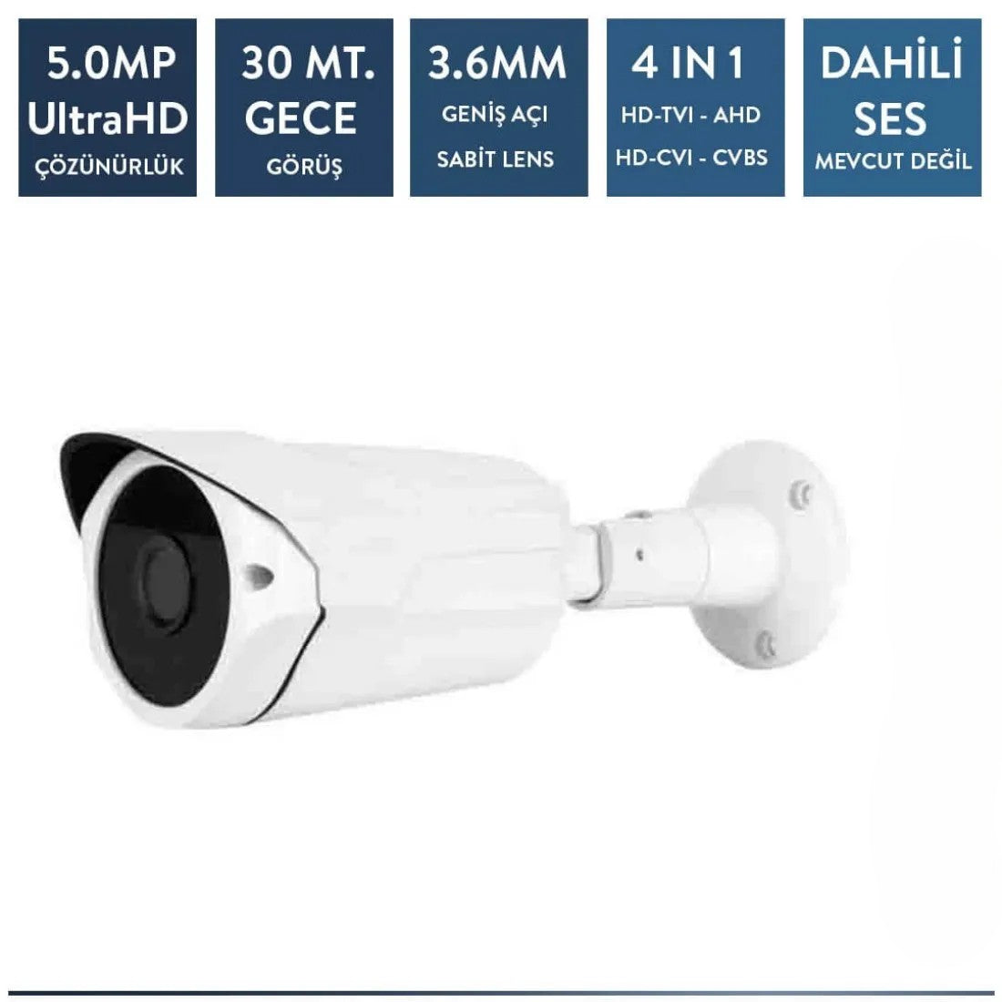 Techvision TC-5536H 5mp Metal Bullet Kamera