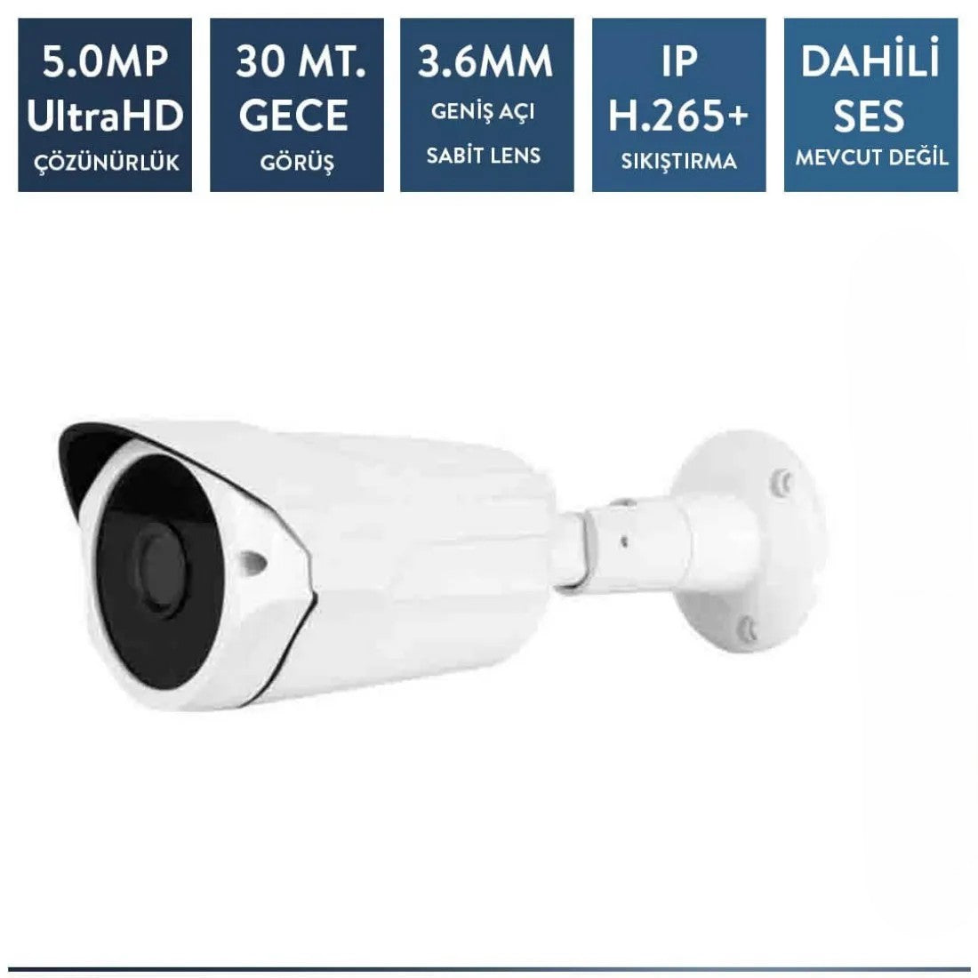 Techvision TC-5536N 5mp Ip Poe Metal Bullet Kamera