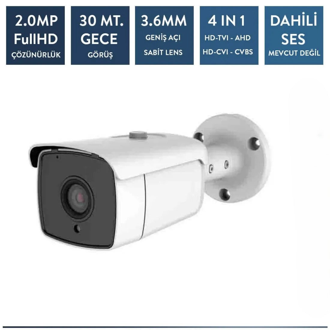 Techvision TC-6236H 2mp Metal Bullet Kamera