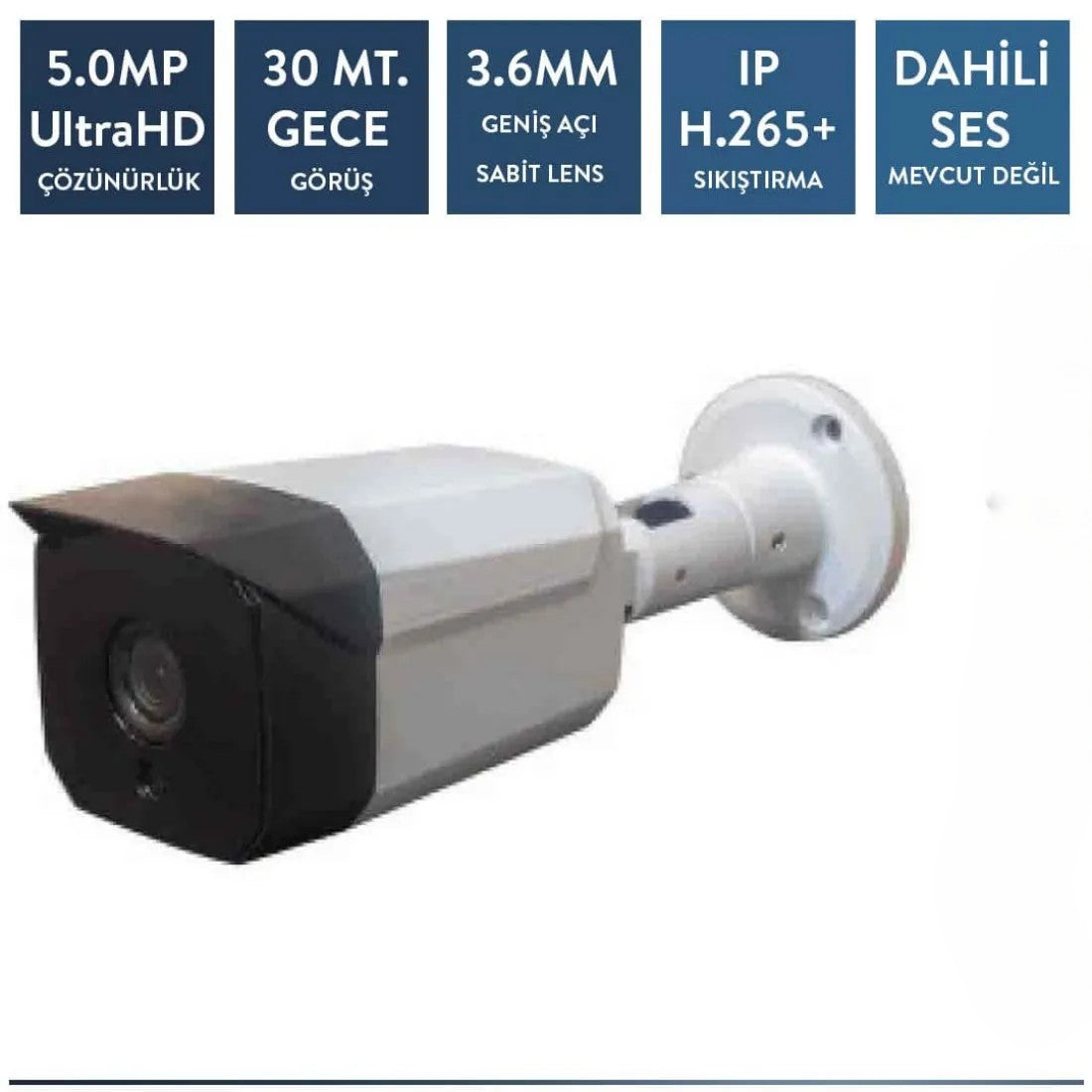 Techvision TC-8536N 5mp Ip Poe Metal Bullet Kamera